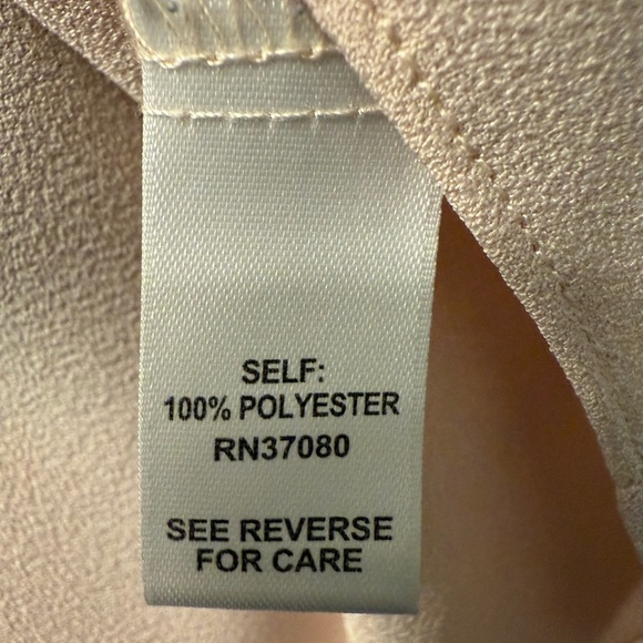 Cato Woman lace-up blouse with angel sleevess in a light blush color Size 22/24W - Picture 7 of 8